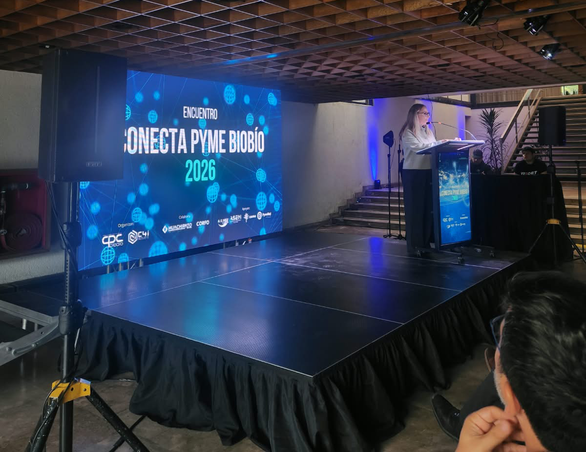 PymeMad Biobío presente en Encuentro Conecta Pyme Biobío 2026 en el Distrito de Innovación de Huachipato